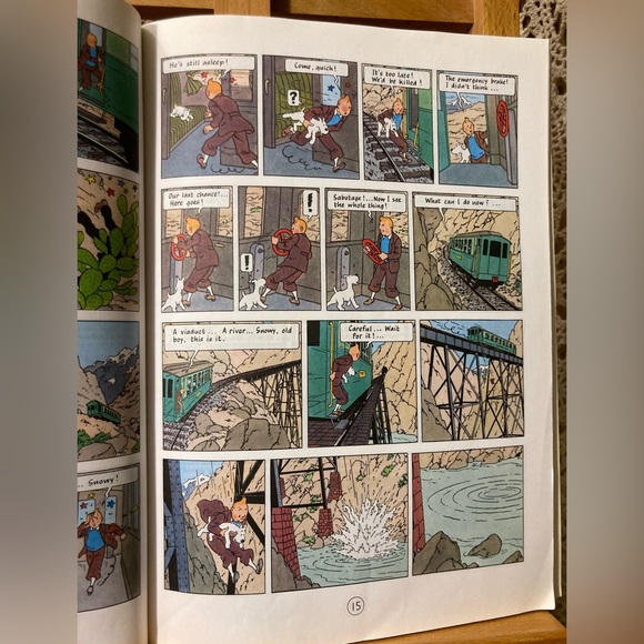 The Adventures of Tintin  - Prisoners of the Sun - Graphic Comic Book, Herge - Picture 11 of 17